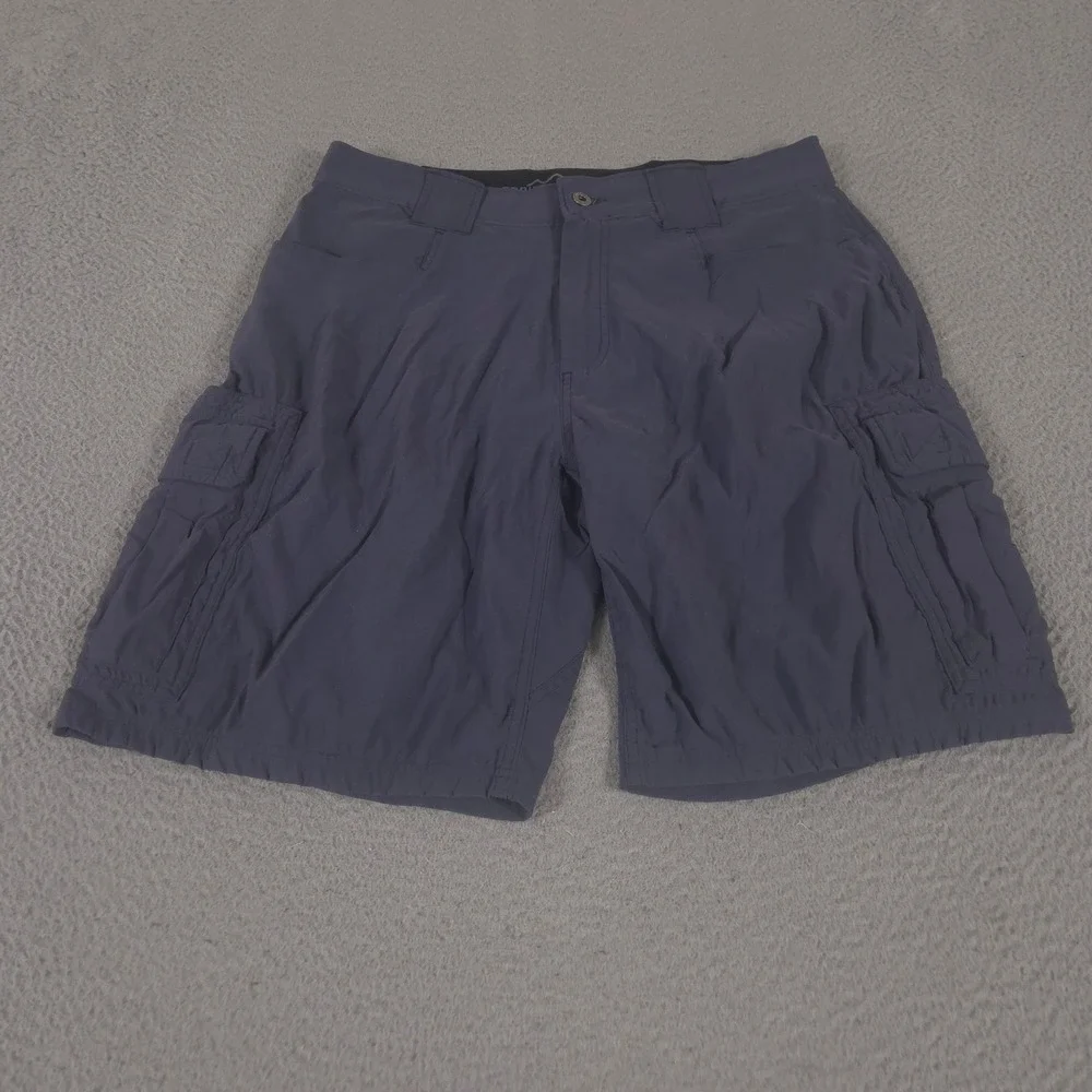 Eddie Bauer Shorts Mens 34 Guide Pro Cargo Nylon Spandex Stretch First Ascent